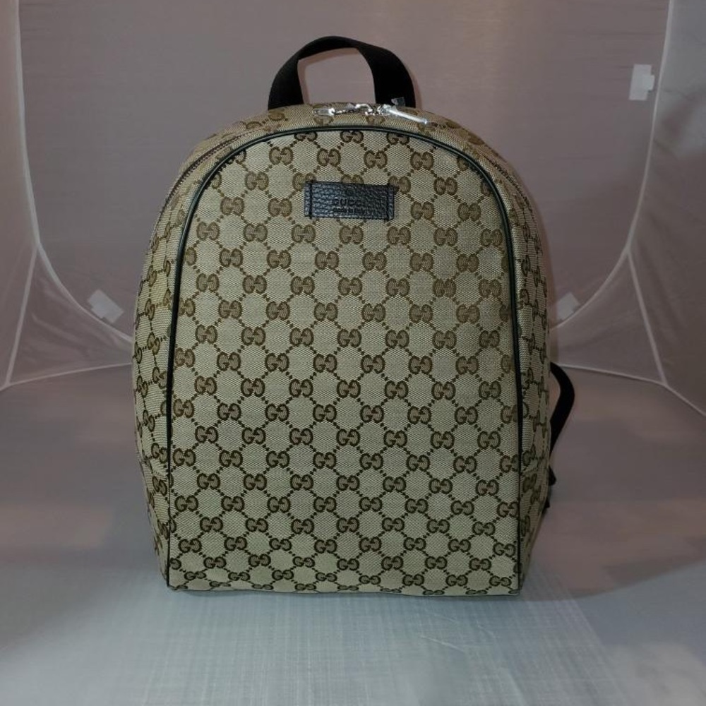 Authentic Gucci Monogram Canvas Backpack